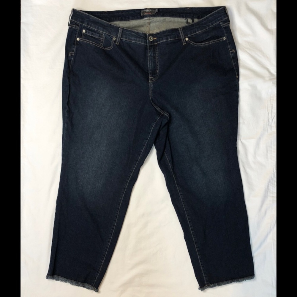 Torrid Crop Boyfriend Jeans
